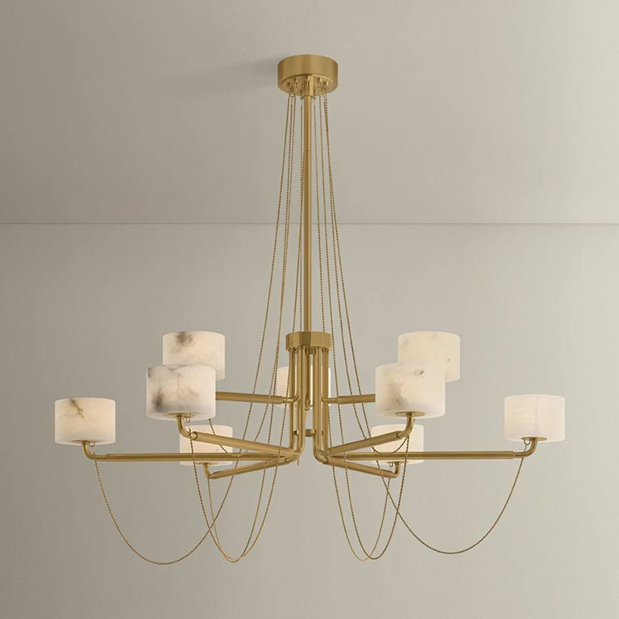 Corbett Lighting Bunda 9 Light 47" Wide Candle Style Chandelier