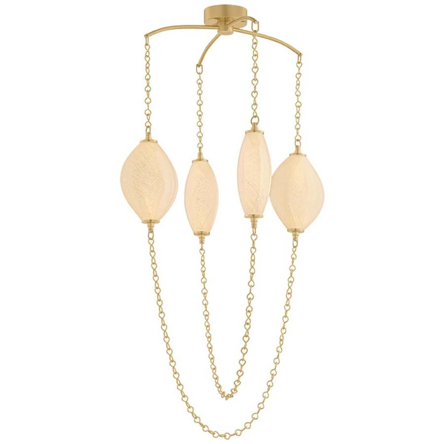 Corbett Lighting Positano 4 Light 30" Wide Abstract Chandelier