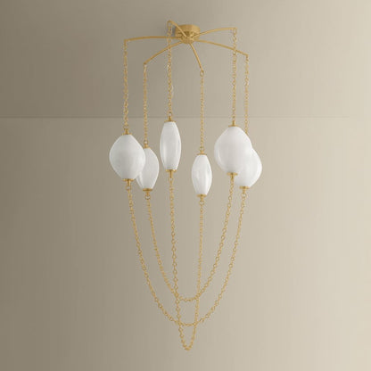 Corbett Lighting Positano 6 Light 39" Wide Abstract Chandelier