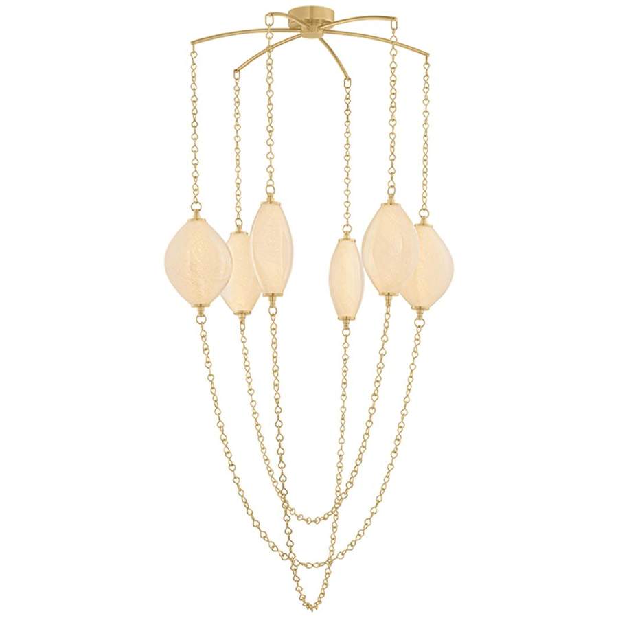 Corbett Lighting Positano 6 Light 39" Wide Abstract Chandelier
