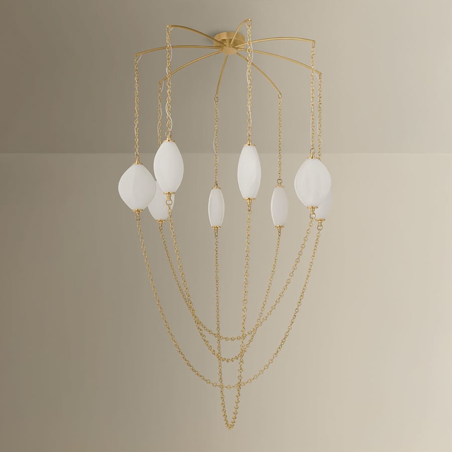 Corbett Lighting Positano 8 Light 54" Wide Abstract Chandelier