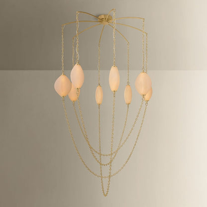 Corbett Lighting Positano 8 Light 54" Wide Abstract Chandelier