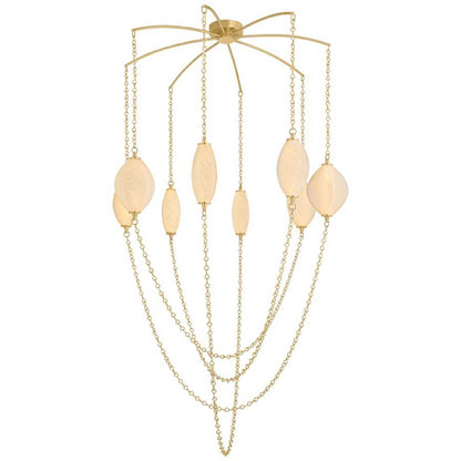 Corbett Lighting Positano 8 Light 54" Wide Abstract Chandelier