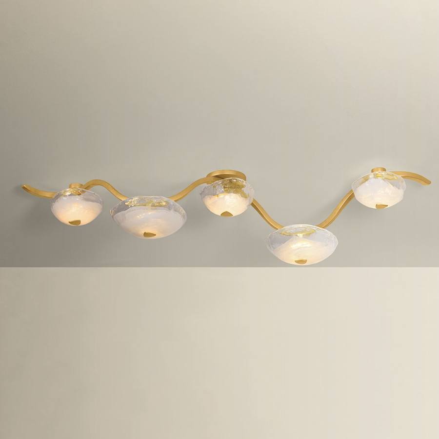 Corbett Lighting Kune 5 Light 23" Wide Linear Chandelier