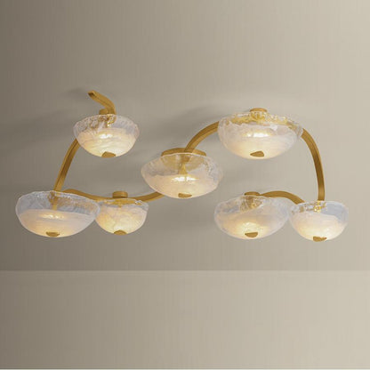 Corbett Lighting Kune 7 Light 50" Wide Linear Chandelier