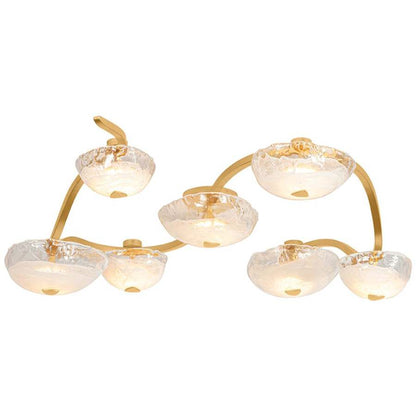 Corbett Lighting Kune 7 Light 50" Wide Linear Chandelier