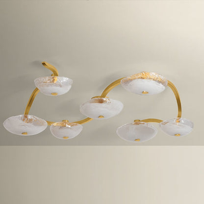 Corbett Lighting Kune 7 Light 69" Wide Linear Chandelier