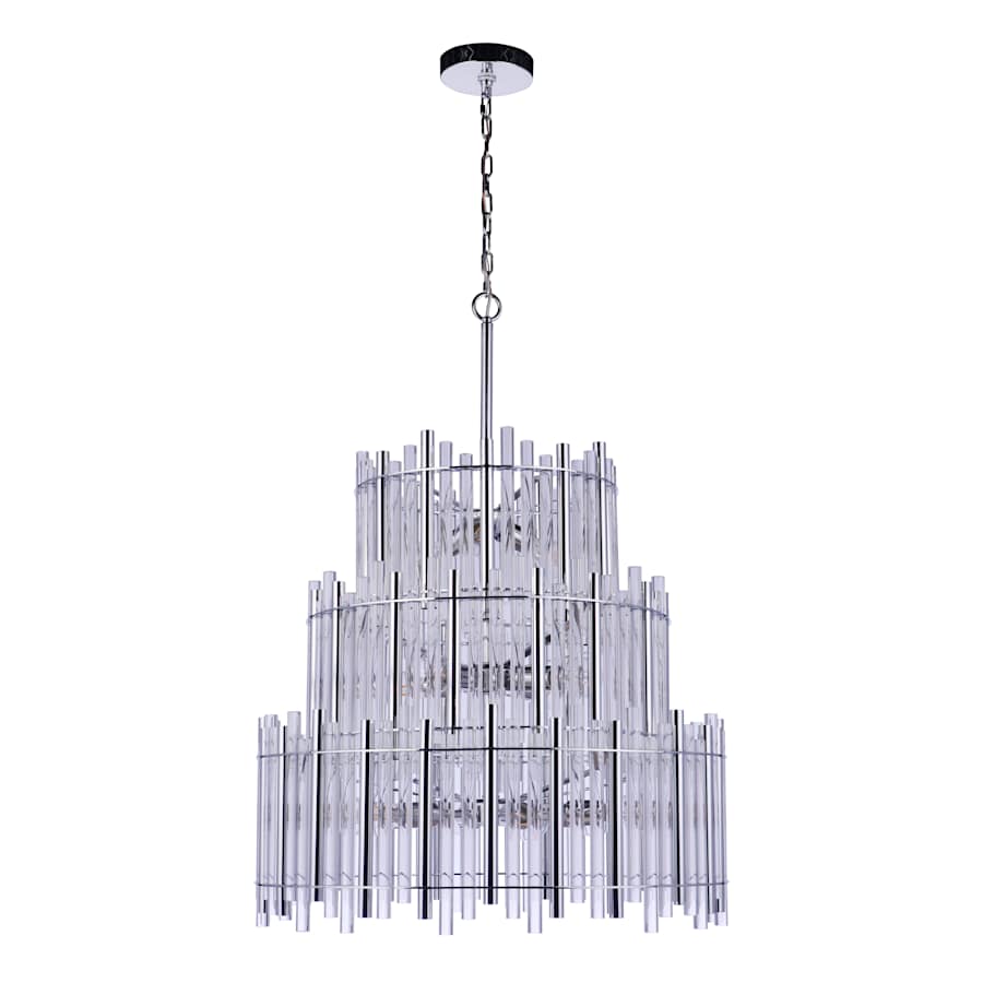 Craftmade Reveal 13 Light 28" Wide Waterfall Chandelier