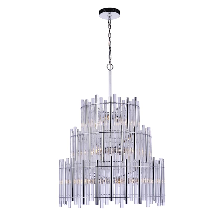 Craftmade Reveal 13 Light 28" Wide Waterfall Chandelier