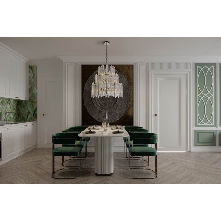 Craftmade Reveal 13 Light 28" Wide Waterfall Chandelier