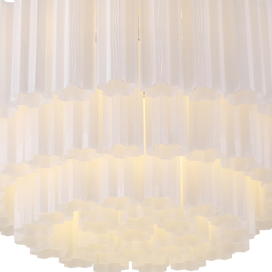 Crystorama Lighting Group Addis 16 Light 32" Wide Flush Mount Drum Ceiling Fixture with Frosted Tronchi Glass Shade