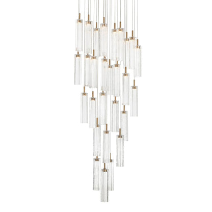 Crystorama Lighting Group Addis 26" Wide Multi Light Pendant with Clear Glass Shades