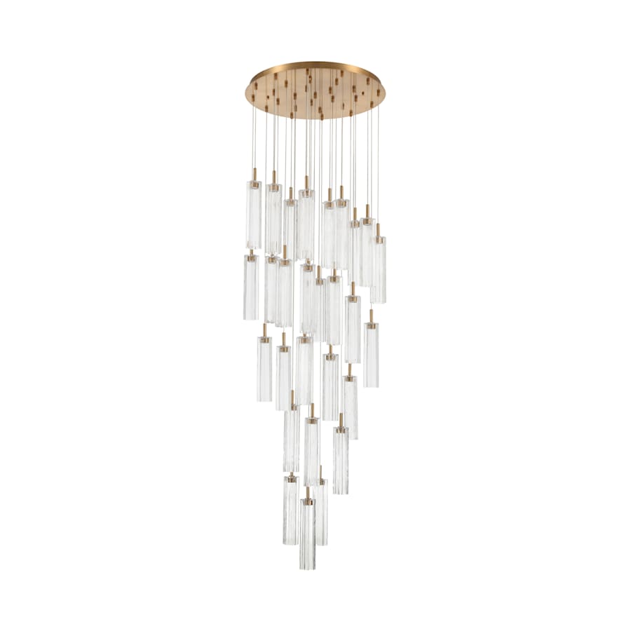 Crystorama Lighting Group Addis 26" Wide Multi Light Pendant with Clear Glass Shades