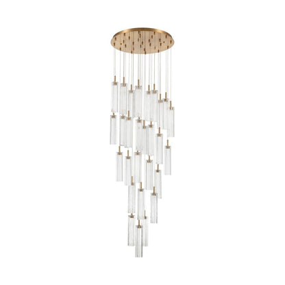 Crystorama Lighting Group Addis 26" Wide Multi Light Pendant with Clear Glass Shades
