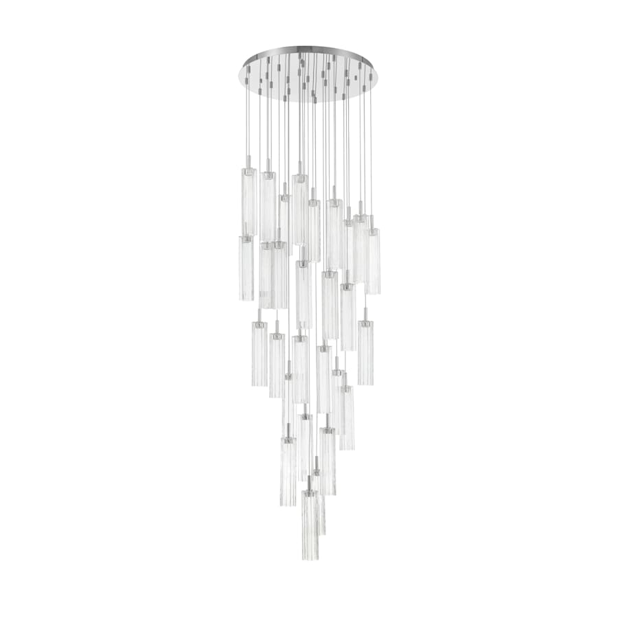 Crystorama Lighting Group Addis 26" Wide Multi Light Pendant with Clear Glass Shades