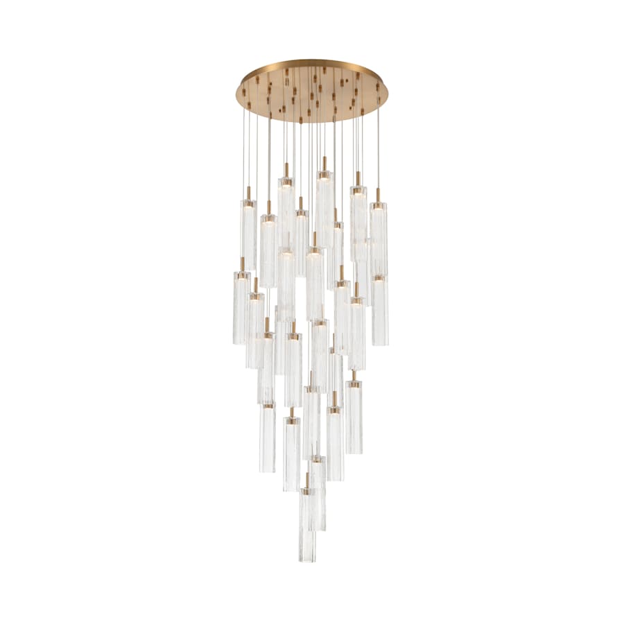 Crystorama Lighting Group Addis 26" Wide Multi Light Pendant with Clear Glass Shades