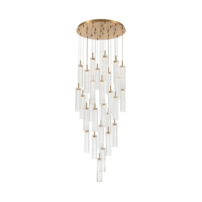 Crystorama Lighting Group Addis 26" Wide Multi Light Pendant with Clear Glass Shades
