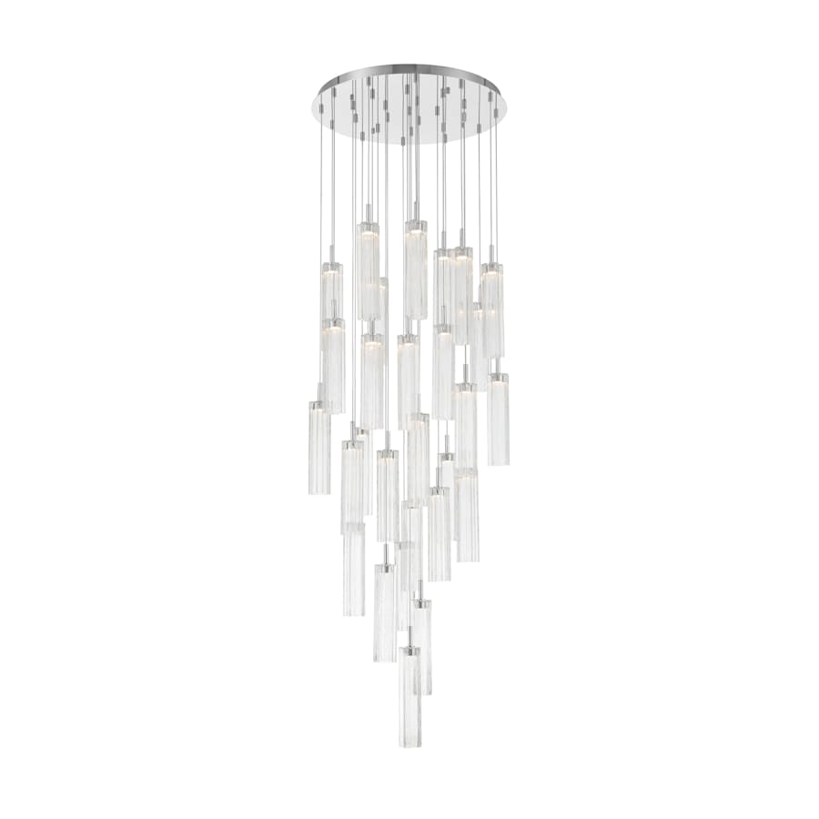 Crystorama Lighting Group Addis 26" Wide Multi Light Pendant with Clear Glass Shades