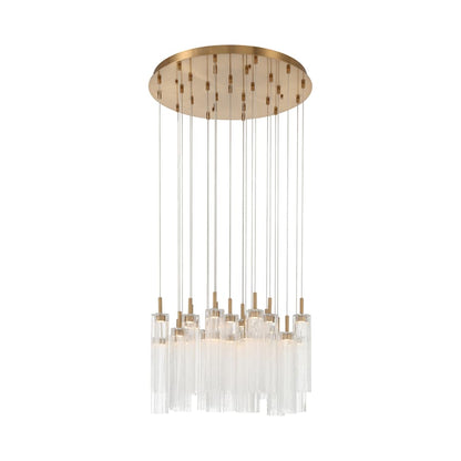Crystorama Lighting Group Addis 26" Wide Multi Light Pendant with Clear Glass Shades