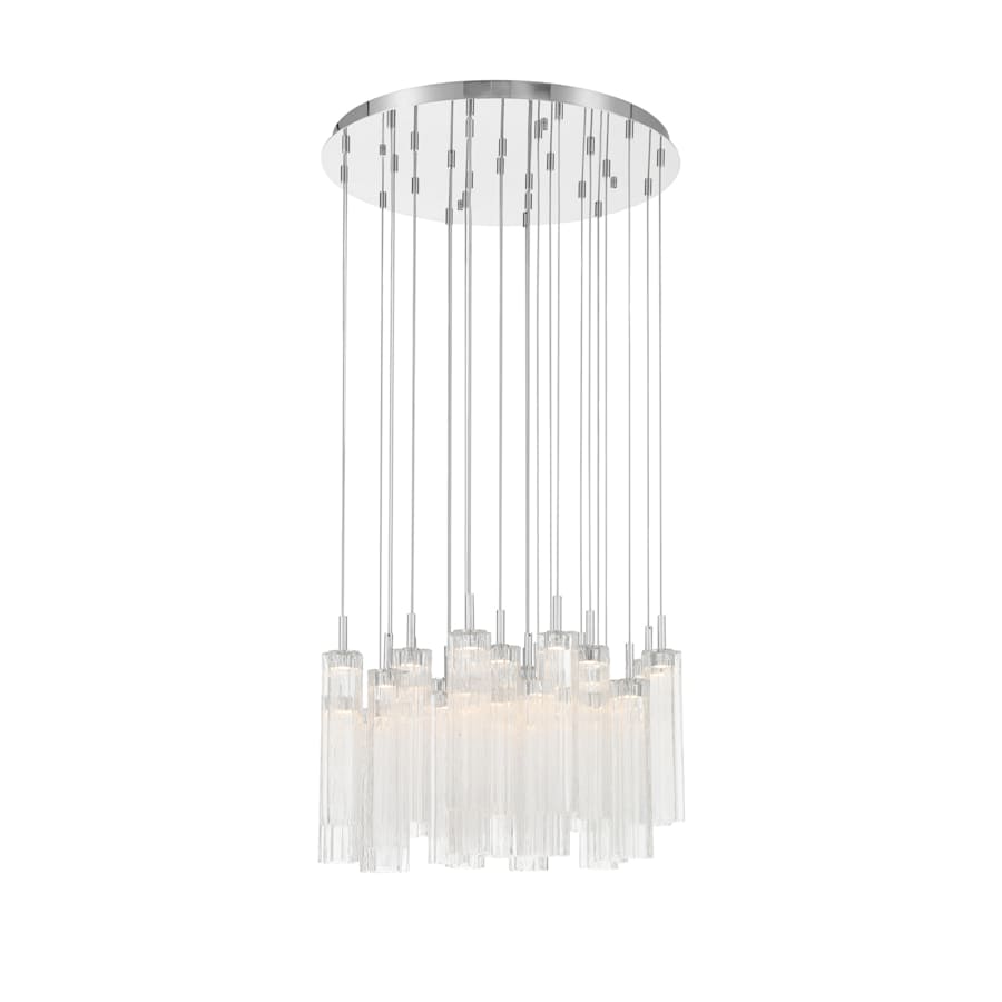 Crystorama Lighting Group Addis 26" Wide Multi Light Pendant with Clear Glass Shades