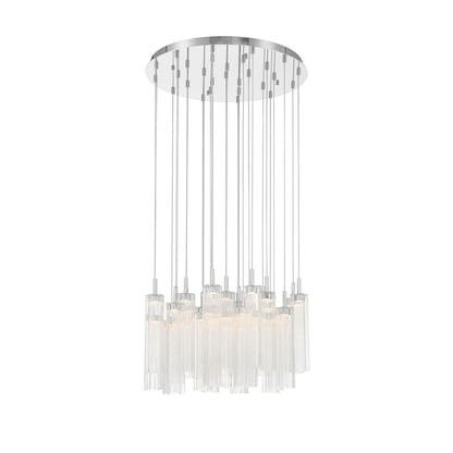 Crystorama Lighting Group Addis 26" Wide Multi Light Pendant with Clear Glass Shades