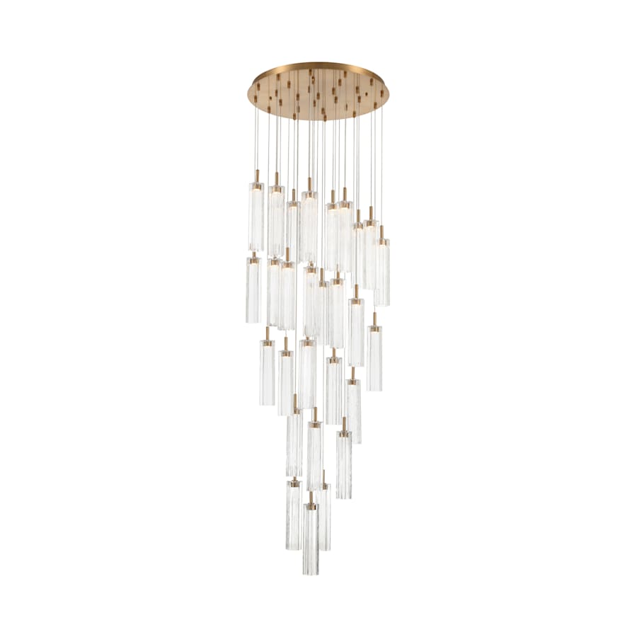 Crystorama Lighting Group Addis 26" Wide Multi Light Pendant with Clear Glass Shades