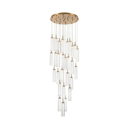 Crystorama Lighting Group Addis 26" Wide Multi Light Pendant with Clear Glass Shades