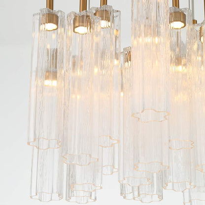 Crystorama Lighting Group Addis 26" Wide Multi Light Pendant with Clear Glass Shades