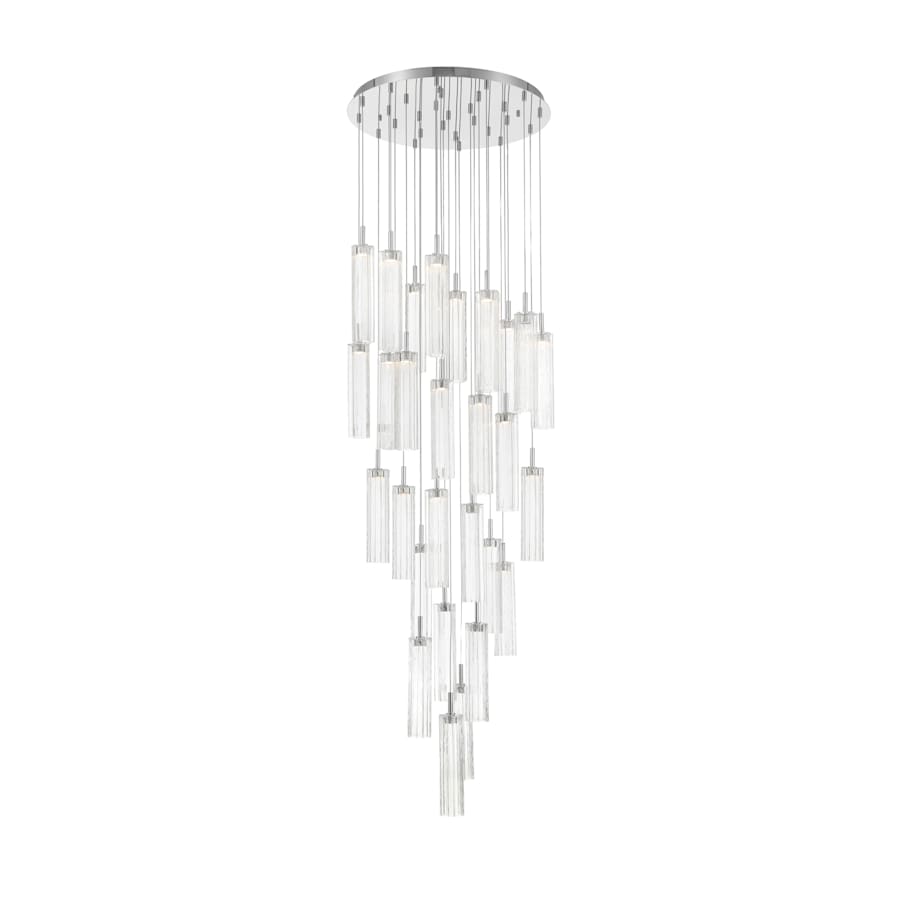 Crystorama Lighting Group Addis 26" Wide Multi Light Pendant with Clear Glass Shades