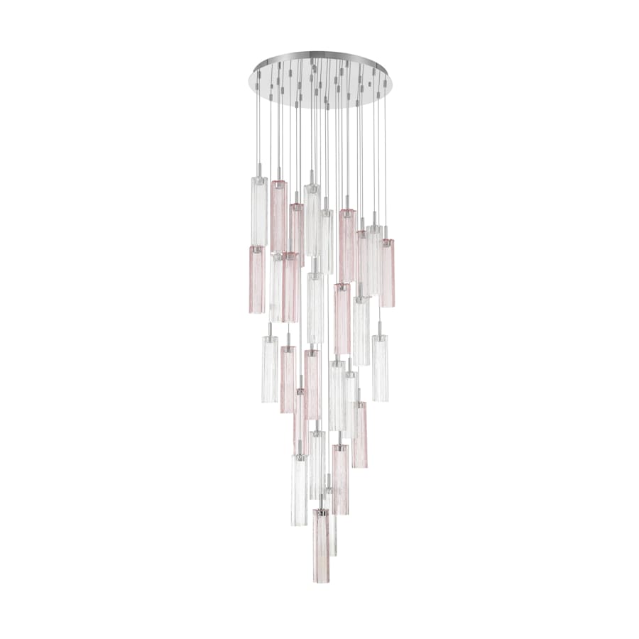 Crystorama Lighting Group Addis 26" Wide Multi Light Pendant with Spring Glass Shades