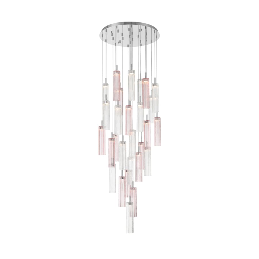 Crystorama Lighting Group Addis 26" Wide Multi Light Pendant with Spring Glass Shades