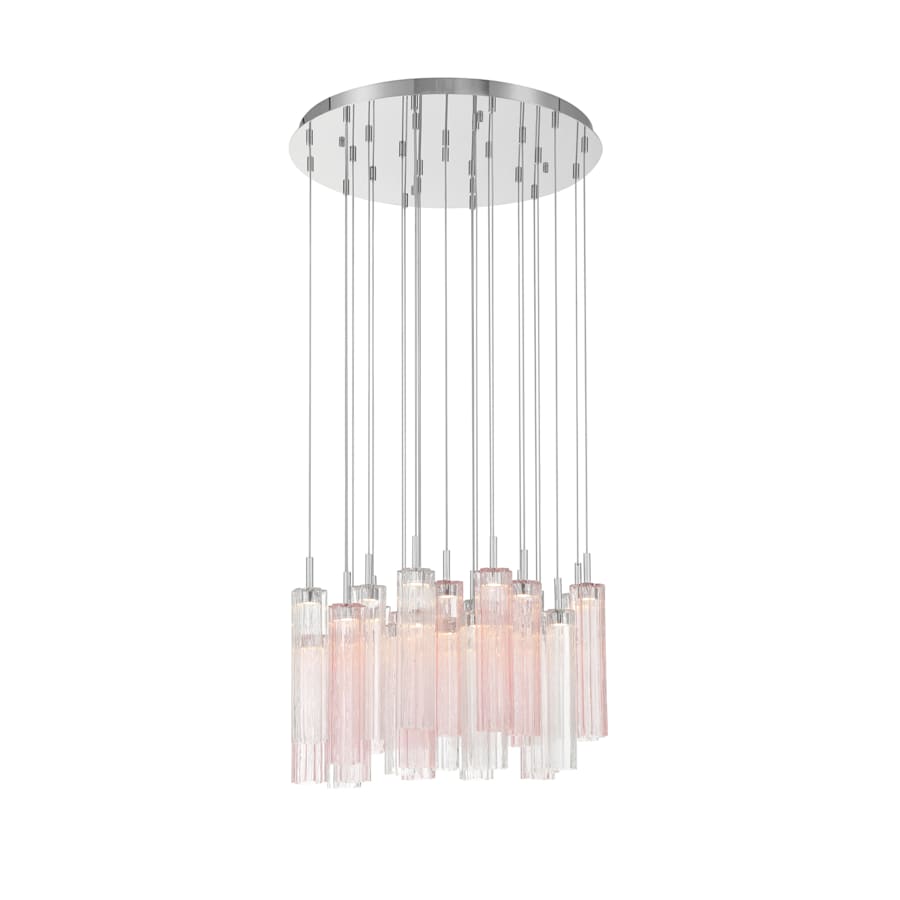 Crystorama Lighting Group Addis 26" Wide Multi Light Pendant with Spring Glass Shades
