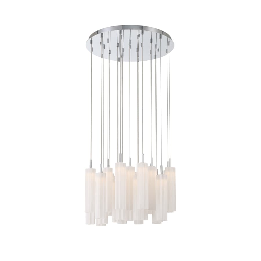 Crystorama Lighting Group Addis 26" Wide Multi Light Pendant with White Glass Shades