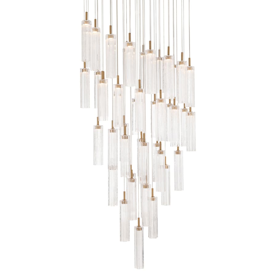 Crystorama Lighting Group Addis 36" Wide Multi Light Pendant with Clear Glass Shades