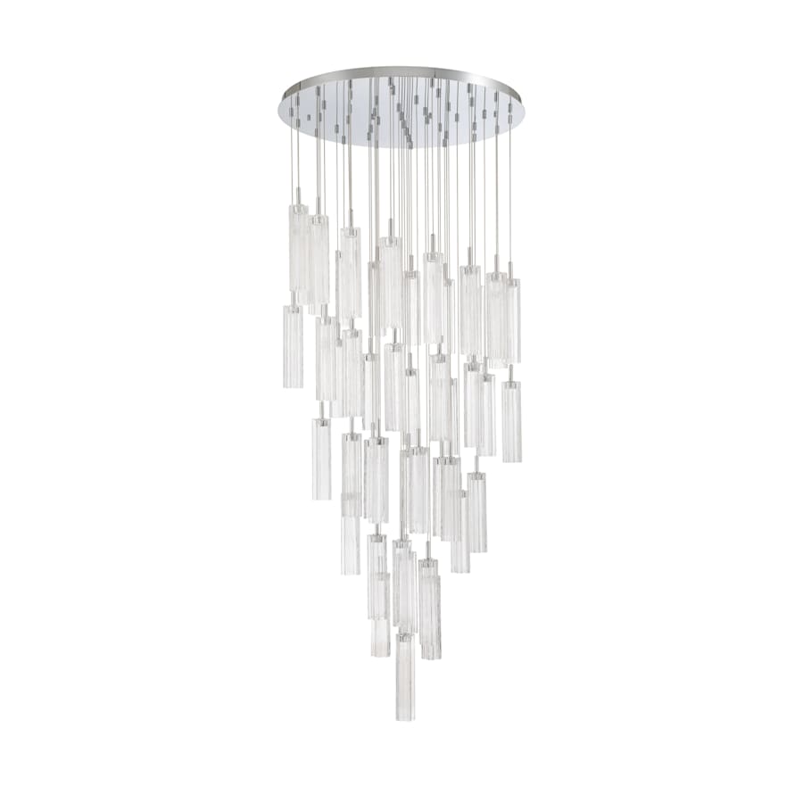 Crystorama Lighting Group Addis 36" Wide Multi Light Pendant with Clear Glass Shades