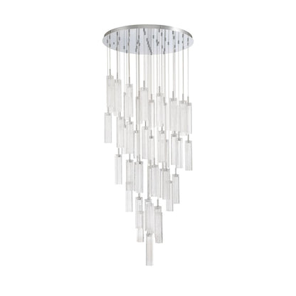 Crystorama Lighting Group Addis 36" Wide Multi Light Pendant with Clear Glass Shades