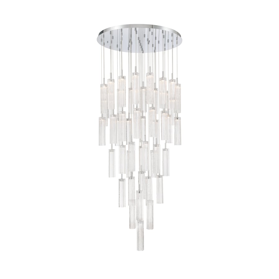 Crystorama Lighting Group Addis 36" Wide Multi Light Pendant with Clear Glass Shades