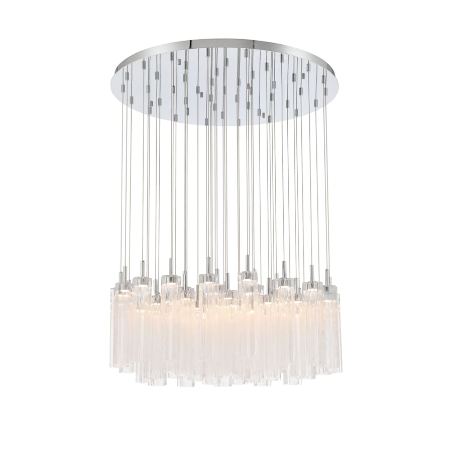 Crystorama Lighting Group Addis 36" Wide Multi Light Pendant with Clear Glass Shades