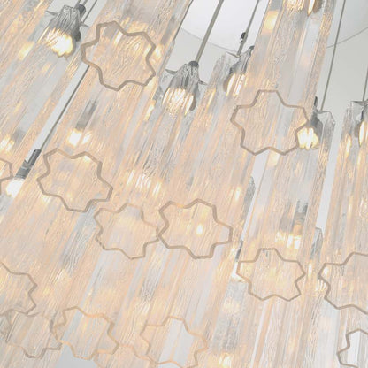 Crystorama Lighting Group Addis 36" Wide Multi Light Pendant with Clear Glass Shades