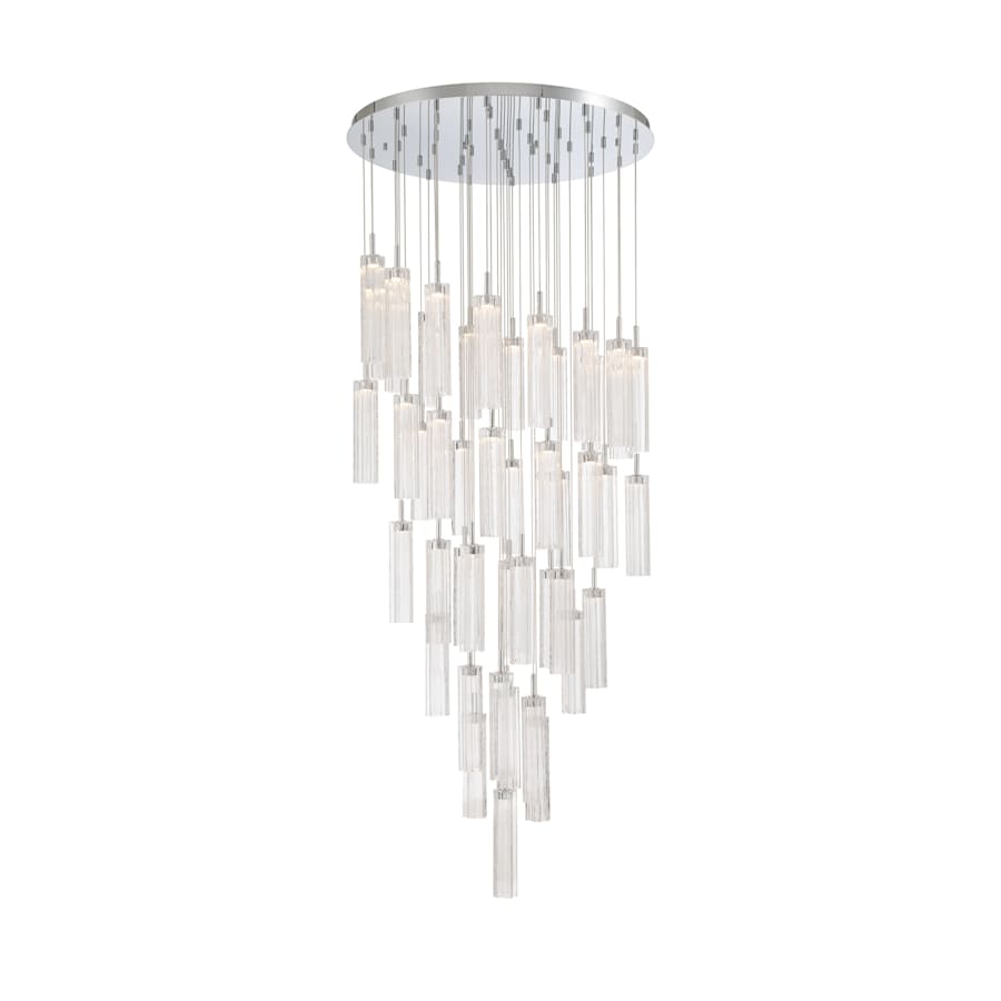 Crystorama Lighting Group Addis 36" Wide Multi Light Pendant with Clear Glass Shades