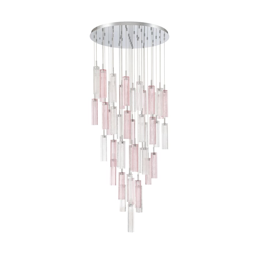 Crystorama Lighting Group Addis 36" Wide Multi Light Pendant with Spring Glass Shades