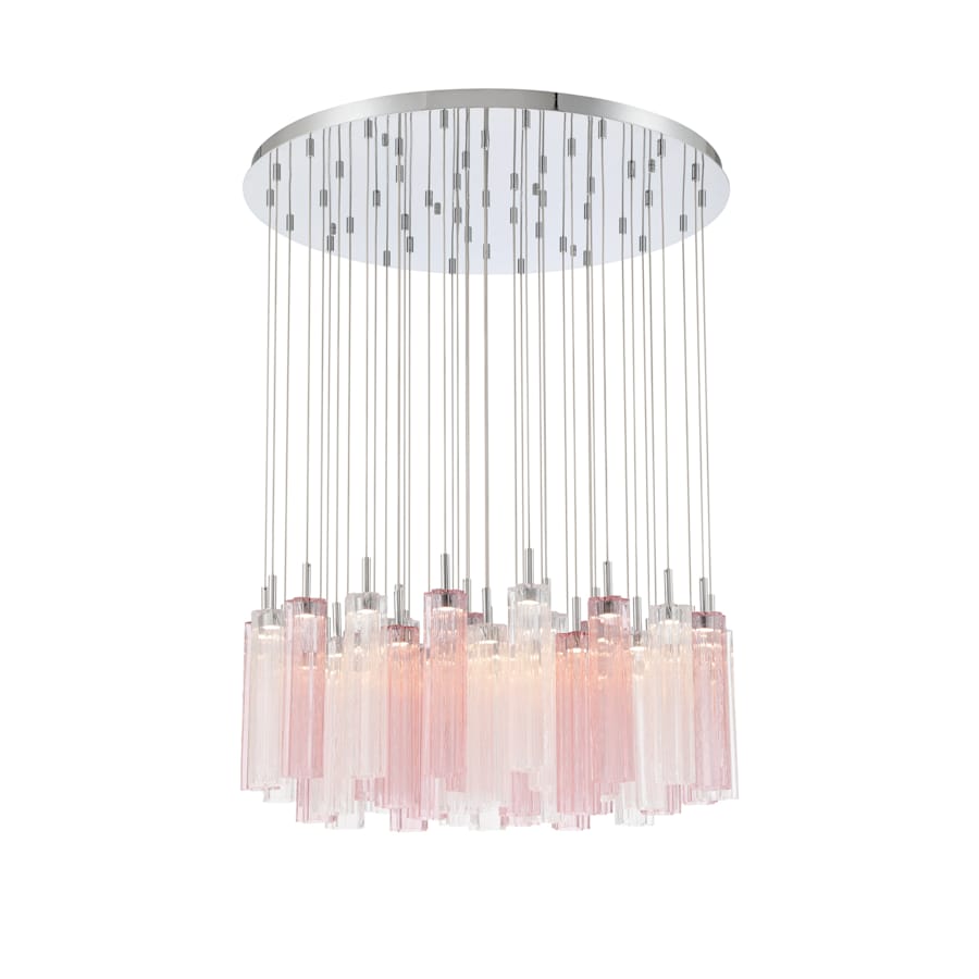Crystorama Lighting Group Addis 36" Wide Multi Light Pendant with Spring Glass Shades