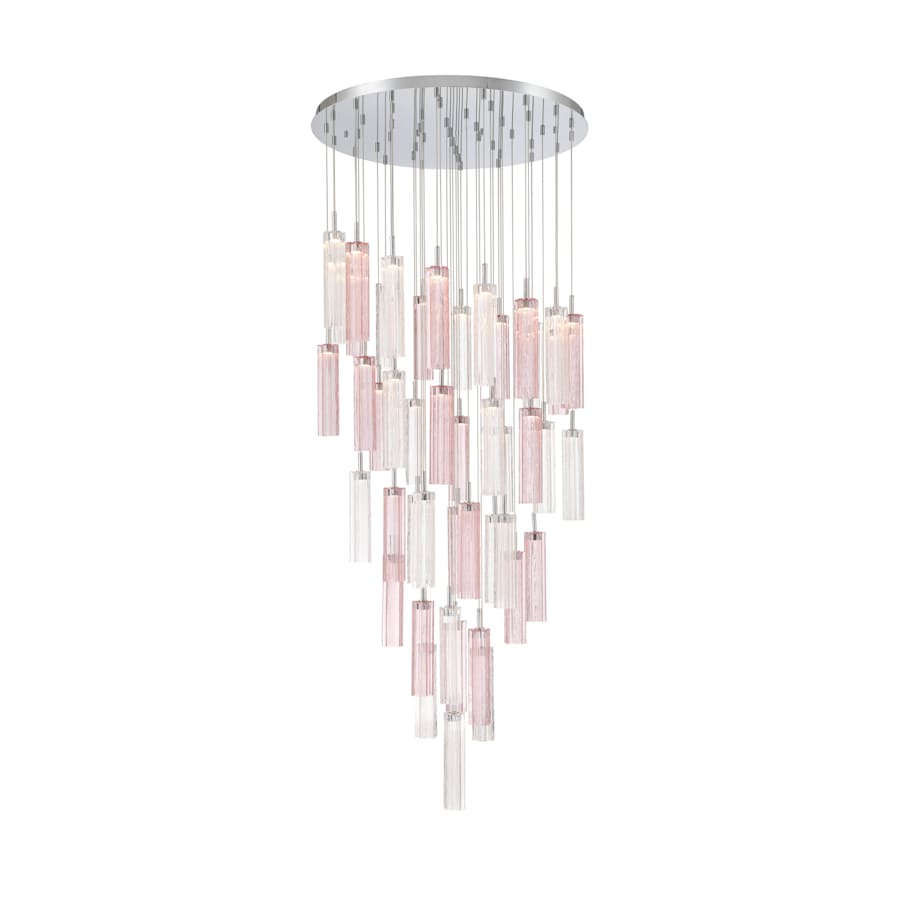 Crystorama Lighting Group Addis 36" Wide Multi Light Pendant with Spring Glass Shades