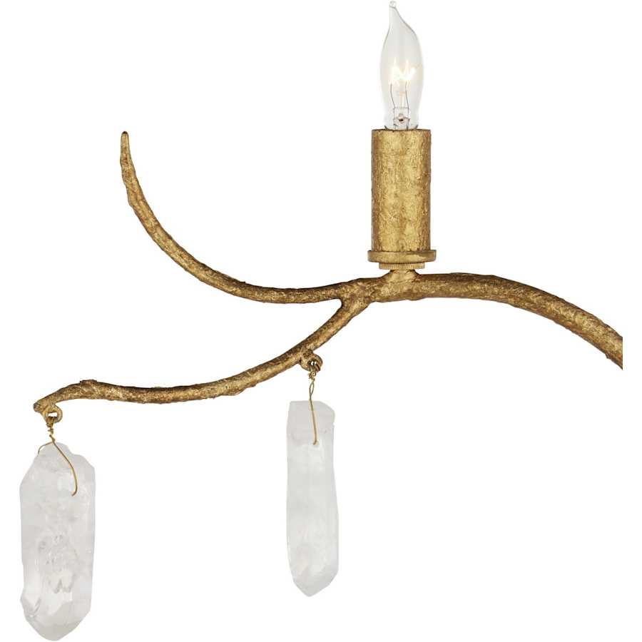 Currey and Company Forest 5 Light 56" Tall Wall Sconce