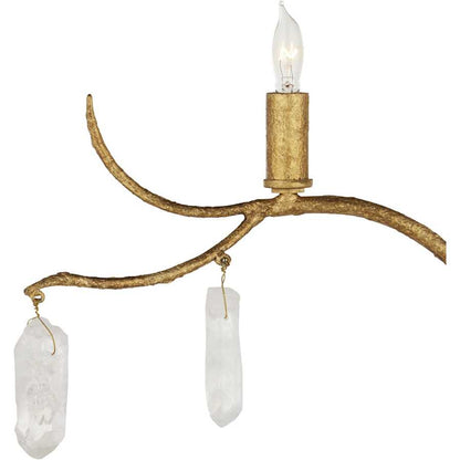 Currey and Company Forest 5 Light 56" Tall Wall Sconce