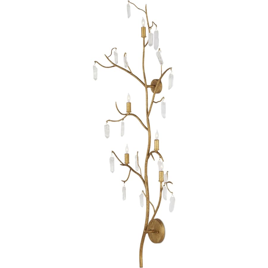 Currey and Company Forest 5 Light 56" Tall Wall Sconce