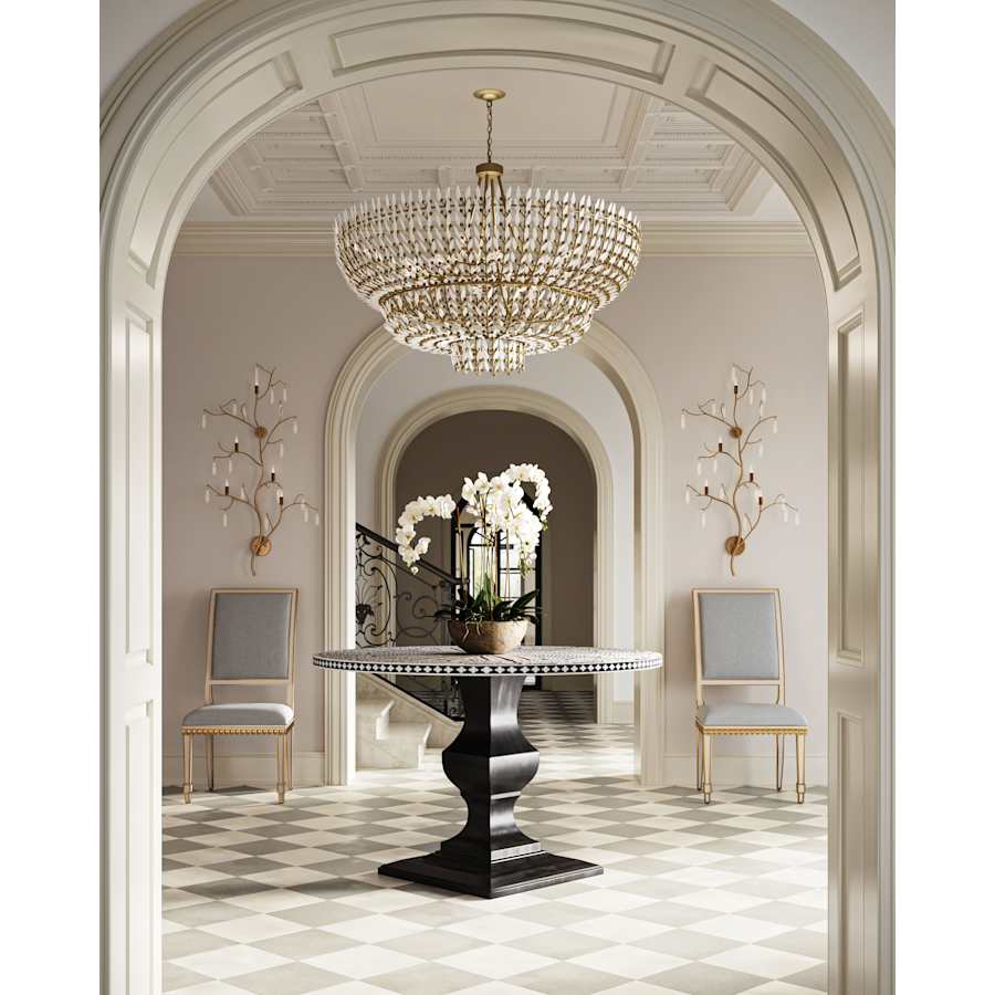 Currey and Company Forest 5 Light 56" Tall Wall Sconce