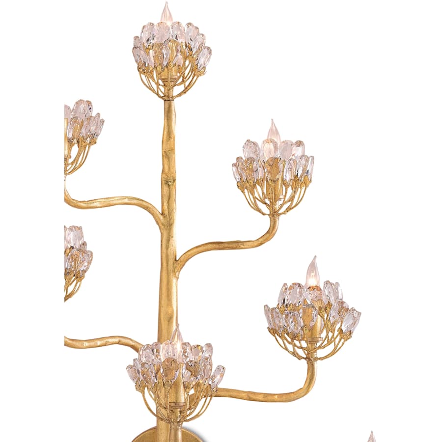 Currey and Company Agave Americana 8 Light 32" Tall Wall Sconce