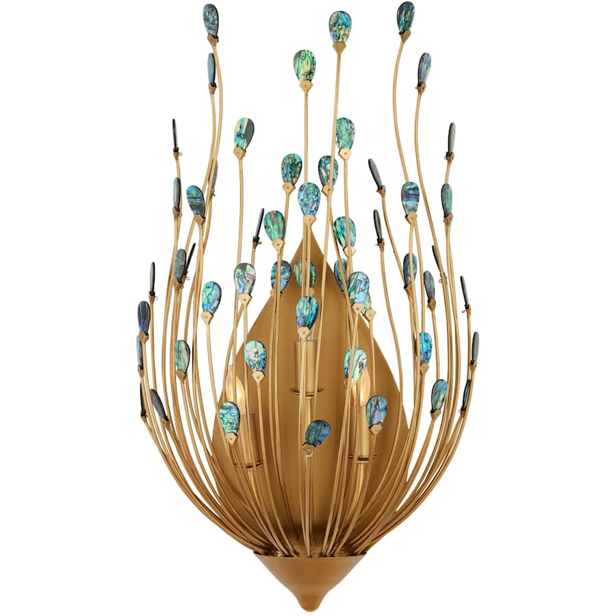 Currey and Company Delphos 3 Light 25" Tall Wall Sconce
