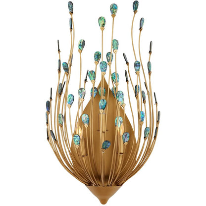 Currey and Company Delphos 3 Light 25" Tall Wall Sconce